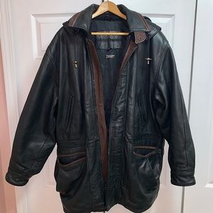 First Genuine Leather black jacket